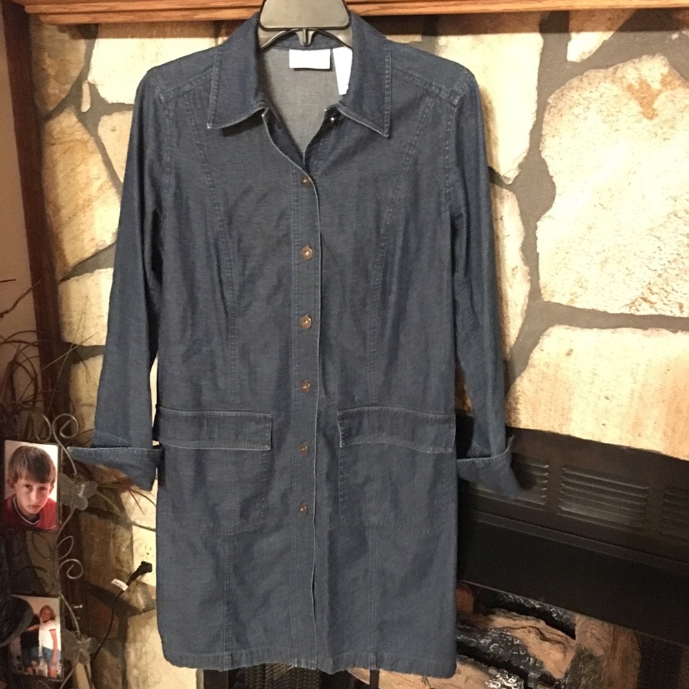🌻 Liz Claiborne Jean Dress - Sz S